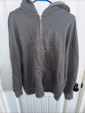 Garage Gray Barcelona Zip-Up Hoodie